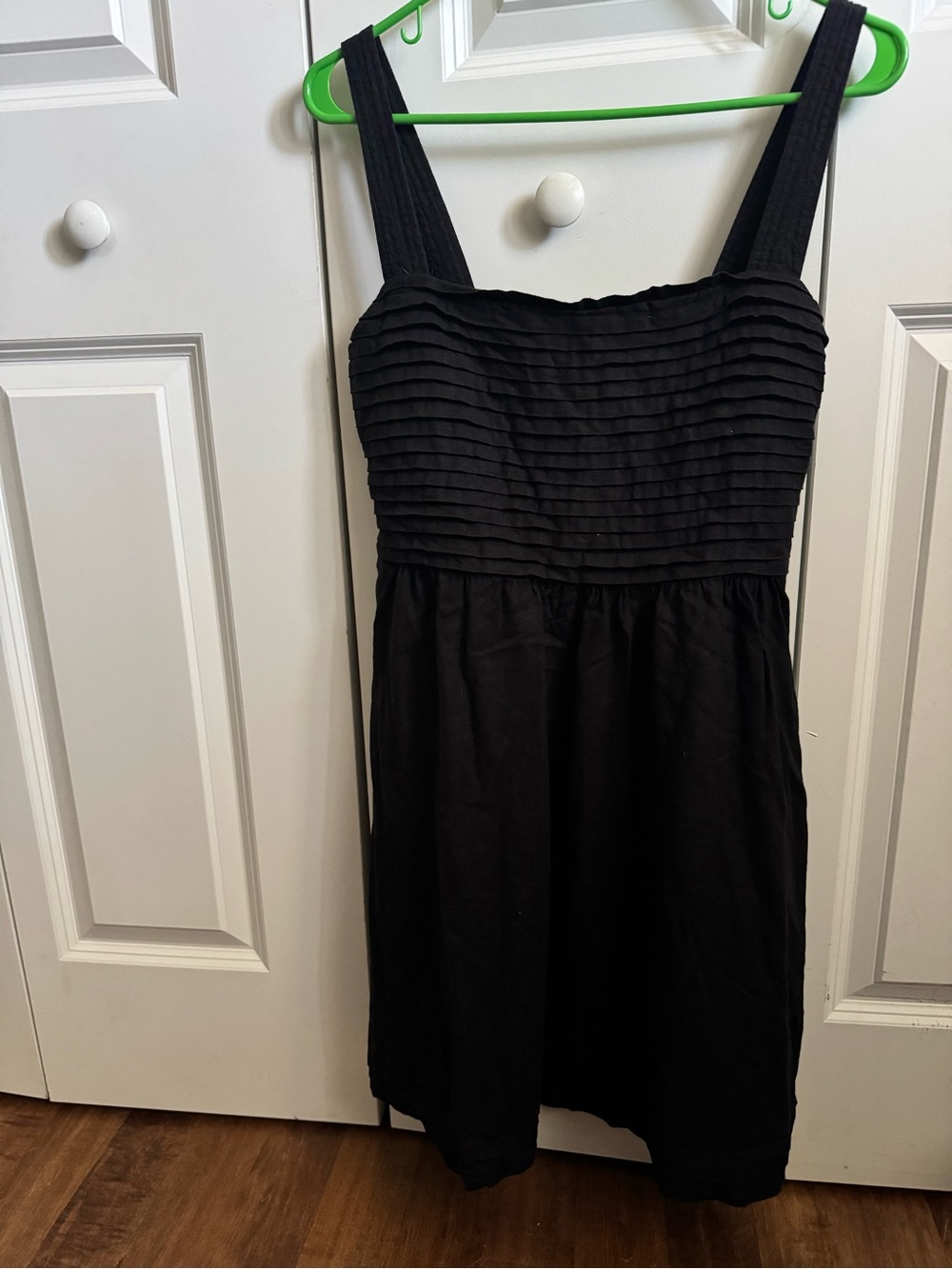 Rachel Zoe Black Pleated-Bodice Mini Dress